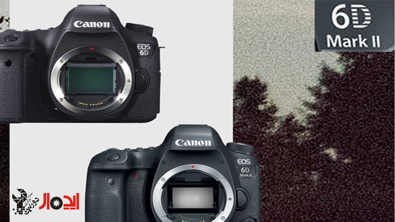 مقایسه مقدار نویز ایزو بالا در دوربین های 6D و 6D mark II