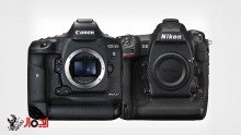 مقایسه Nikon D5  با  CANON IDX II