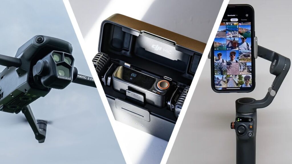 پهپاد DJI Mini 5 مجهز به سنسور LiDAR در حال پرواز بر فراز شهر