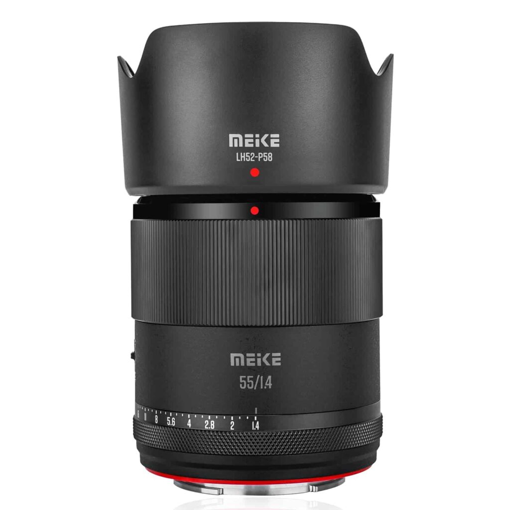 بهترین دوربینها و لنزهای بدون آینه سونی در سال ۲۰۲۶ 8 لنز Meike 55mm F1.4 روی a6100