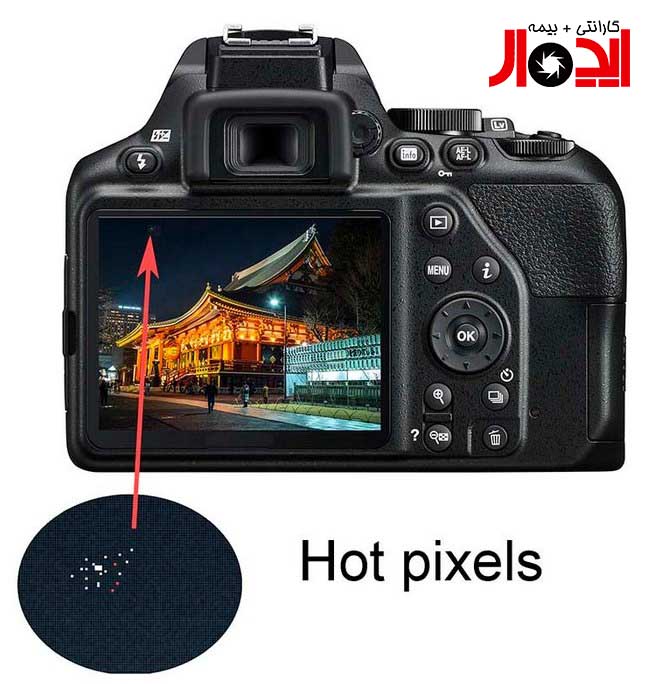 شناسایی پیکسل‌های سوخته در صفحه نمایش دوربین