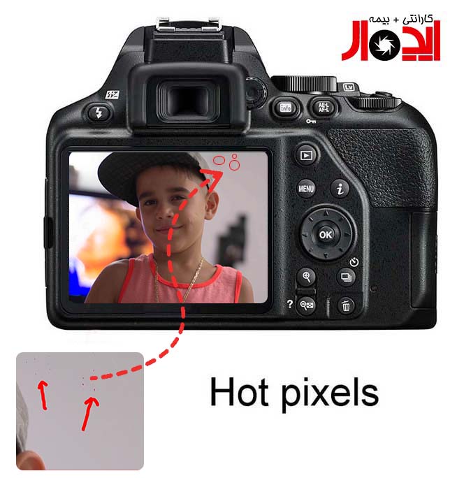 شناسایی پیکسل‌های سوخته در صفحه نمایش دوربین