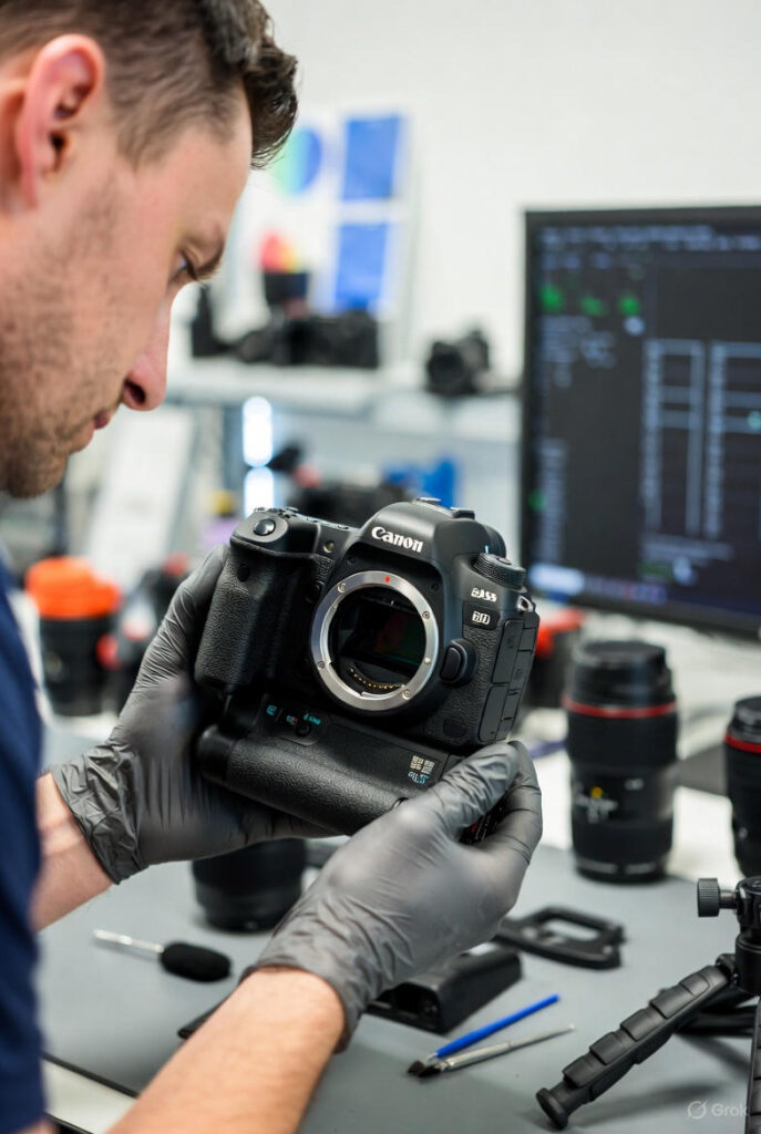 کارشناس فنی در حال تست