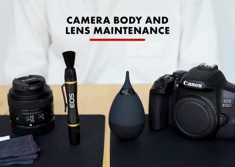 استفاده از وسایل استاندارد برای تمیز کردن دوربین و لنز