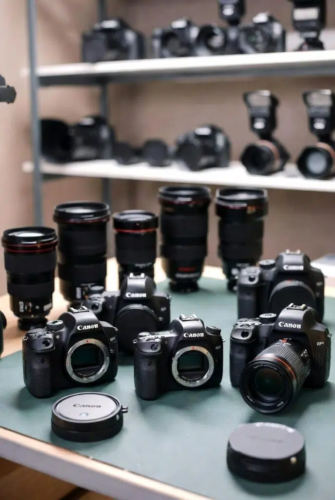 قیمت تعمیر کانن (canon) — راهنمای جامع تعرفه و برآورد هزینه 7 تصویر نمادین از یک قطره آب در حال تماس با بدنه دوربین