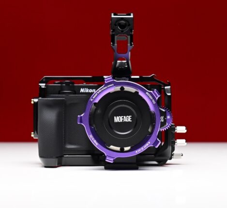 کیج کیج پیشرفته اسمال‌ریگ به طور کامل روی دوربین نیکون Z9 نصب شده است.