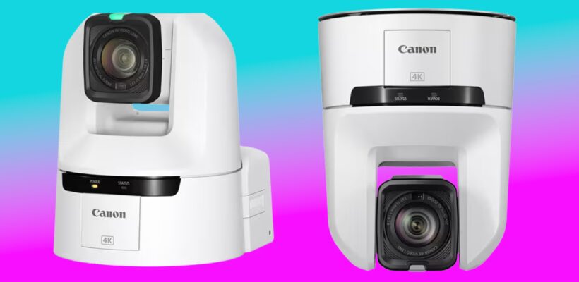 مقایسه پورت‌های پشتی دوربین CR-N350 (چپ) و CR-N400 (راست) و نمایش تفاوت در اتصالات حرفه‌ای.