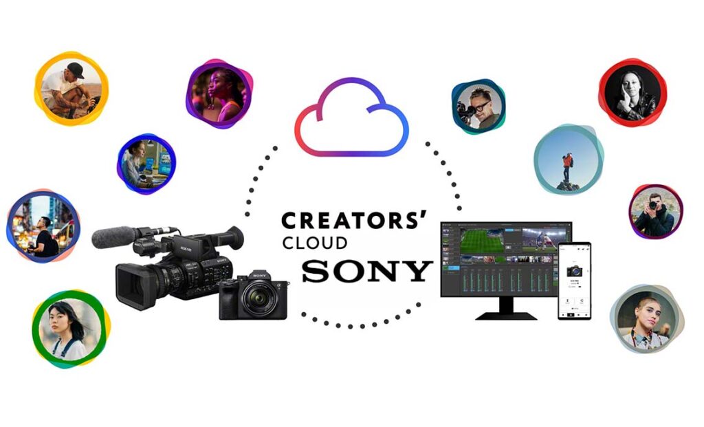 راهنمای جامع اپلیکیشن Creators' App سونی: مدیریت خلاقیت شما در ابر 2 نموداری مفهومی که اتصال یک دوربین سونی از طریق Wi-Fi به لوگوی Creators' Cloud را نشان میدهد.