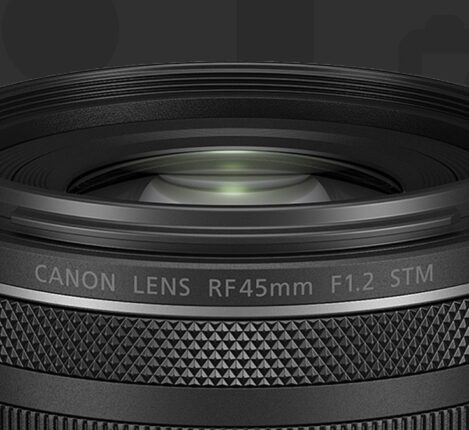 canon rf 45mm f1.2 stm front view