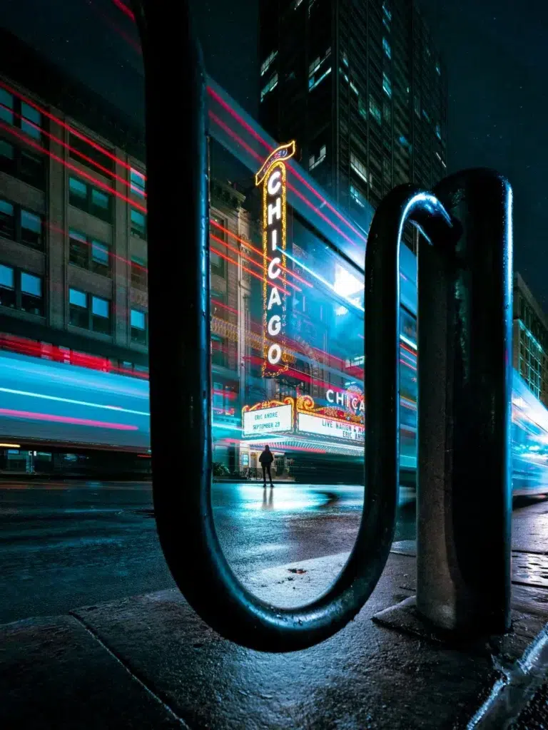 رد نور خودروها با نوردهی طولانی در شب