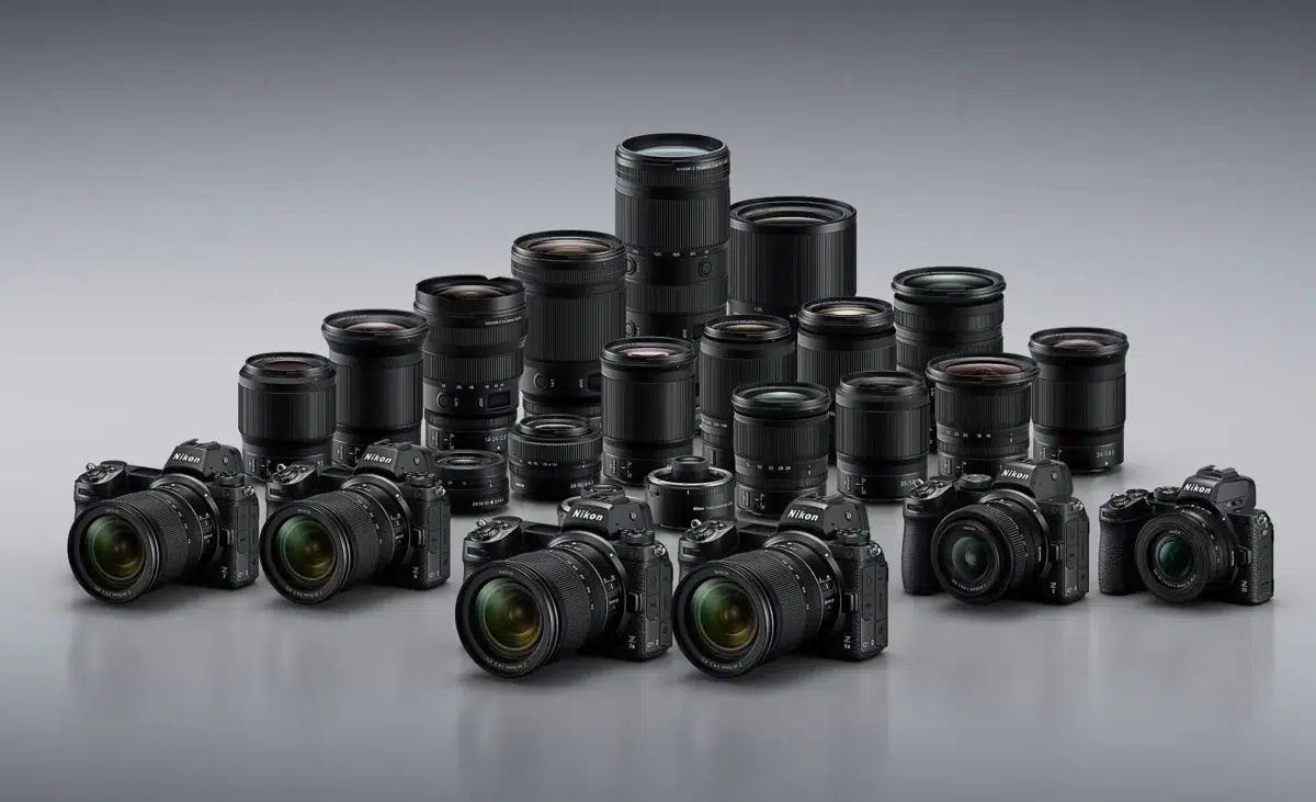 نمایش کامل و حرفه‌ای خانواده دوربین‌های نیکون Z-Series و DSLR در فروشگاه ایده‌آل دوربین